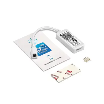 

DC5-28V Mini WiFi RGB Controller Music Controller By Amazon Alexa Google Home Phone For 5050 2835 RGB LED Strip Lighting