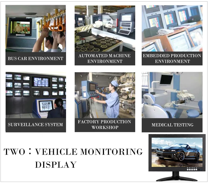 8 дюймов TFT lcd 1280x720 Монитор Full HD экран VGA/HDMI/BNC входной монитор камеры CCTV