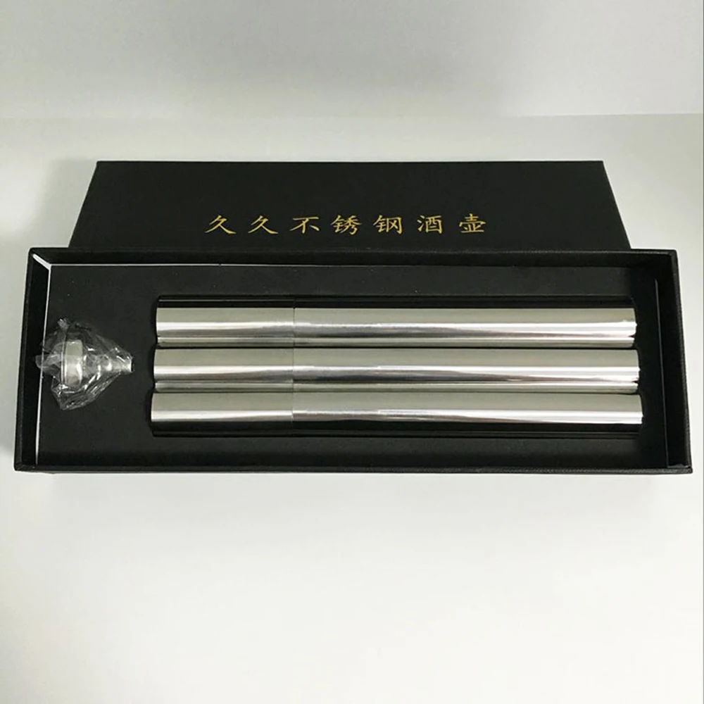 Новая портативная фляжка из нержавеющей стали объемом 2 унции полированная