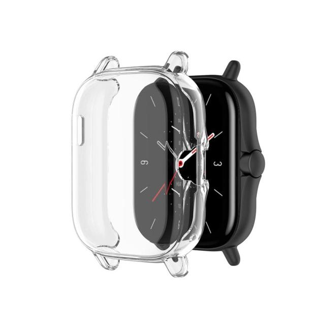 For Huami Amazfit GTS 2 Watch Protective Case A1968 Electroplating TPU All-inclusive Anti-scratch Rubber Sleeve