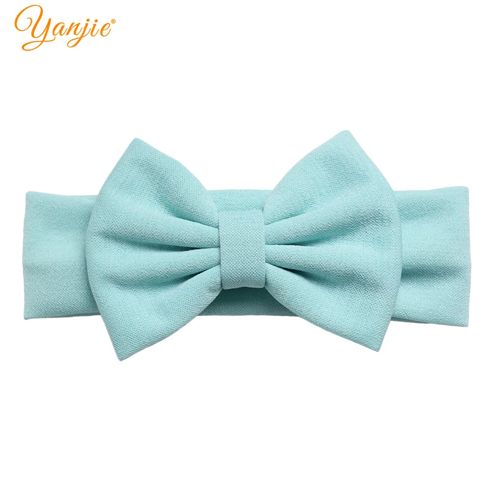 Headband B-9 Новинка года; ребристая ткань; бант; тюрбан; сезон весна; 5 дюймов; большой бант для волос; повязка на голову для девочек; головной убор для детей; аксессуары для волос; Лидер продаж - Цвет: Headband B-9