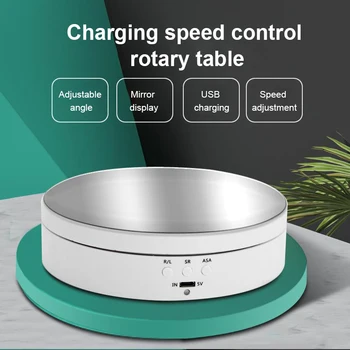 

3 Speed Adjustable Rotating Display Stand 360 Degree Electric Turntable Display Stand For Jewelry Photography Video Shooting