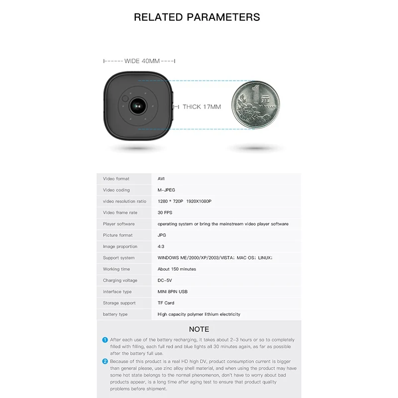 HD 1080P 4K Wifi Mic карта памяти