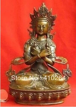 

Tibetan brass Bronze Vajradhara Buddha Statue 8.4"H