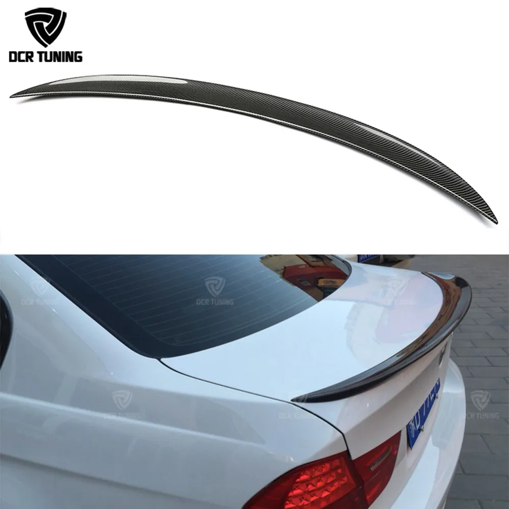For BMW E90 spoiler E90 & M3 carbon fiber rear trunk spoiler 318i 320i 325i 330i 2005-2011 sedan rear wing CF Spoiler