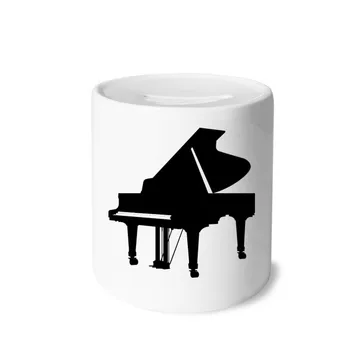 

Piano Classical Music Instrument Pattern Money Box Saving Banks Ceramic Coin Case Kids Adults
