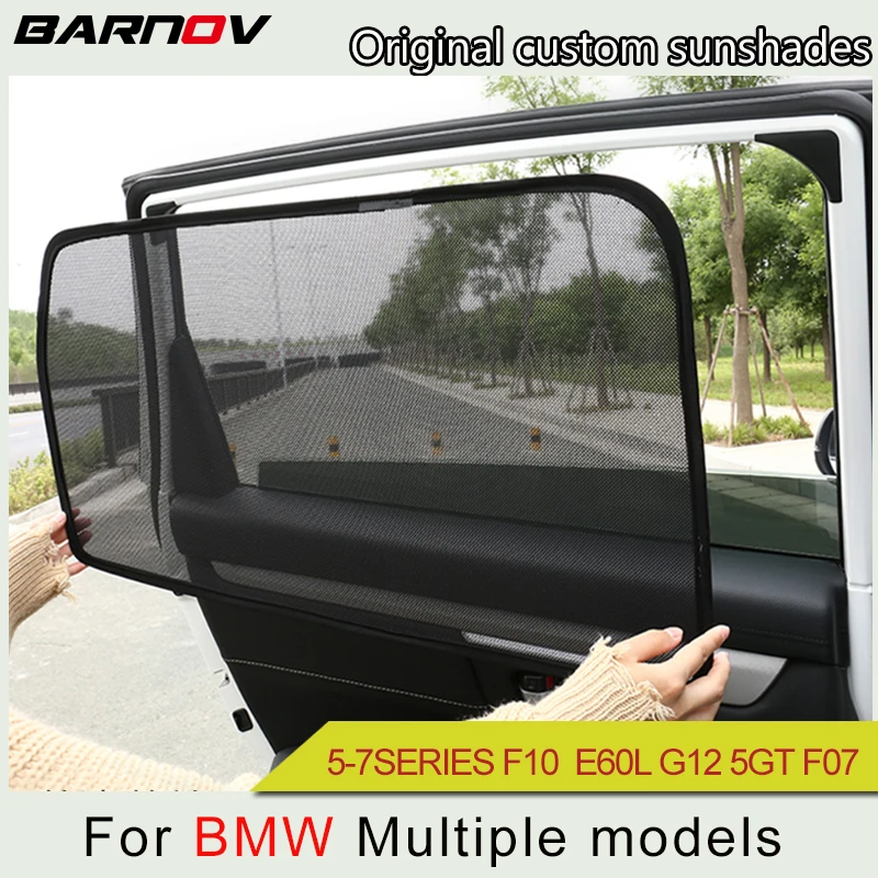 BARNOV автомобиля Шторы окна навесы сетки тени слепой изготовленный на заказ для BMW 5-7SERIES F10 E60 E39 F18 E60L E66 F02 G12 5GT F07