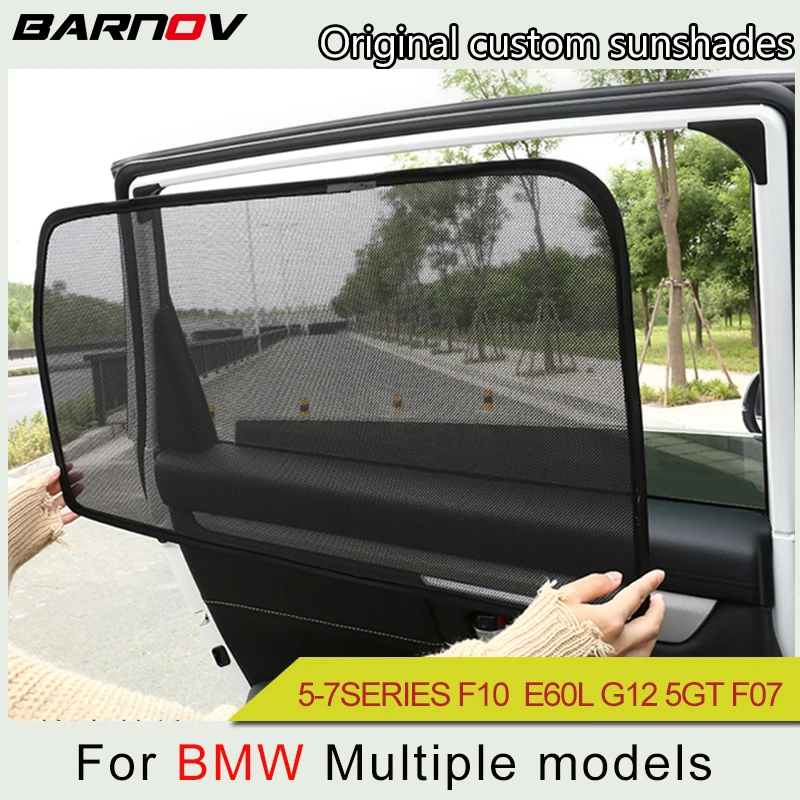 

BARNOV Car Curtain Window SunShades Mesh Shade Blind Original Custom For BMW 5-7SERIES F10 E60 E39 F18 E60L E66 F02 G12 5GT F07