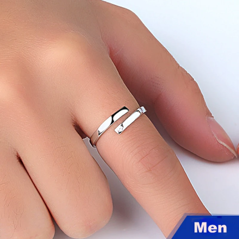 Кольцо обручальное из серебра 925 пробы для мужчин и женщин|Кольца| |