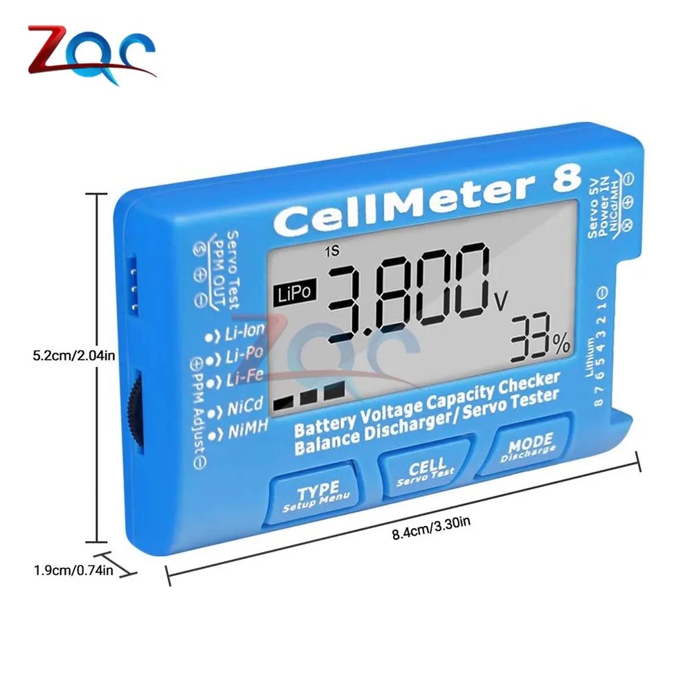 8 in 1 RC  8  ͸ 뷮 ׽Ʈ ,    ׽, LiPo  Ƭ ̿ NiMH Nicd ͸