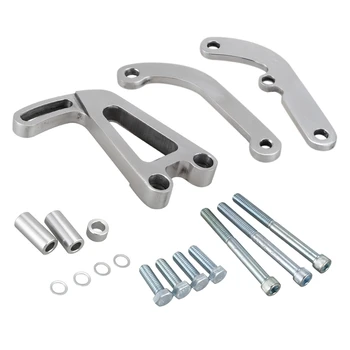 

For Lwp Chevy Sbc Small Block 262-400 Polished Aluminum Power Steering Bracket