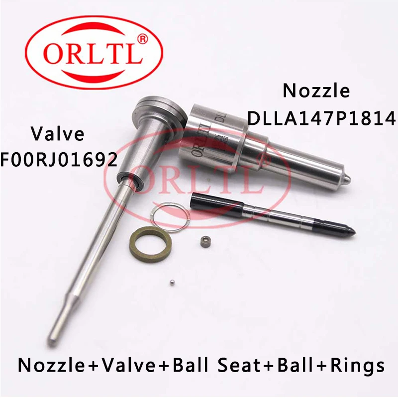 

ORLTL Repair Kit Nozzle DLLA147P1814 Common Rail Injector Control Valve F00RJ10692 For Russia Kamaz 0445120153