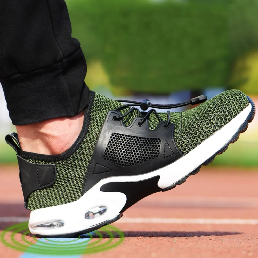 Men's training shoes steel head anti-breaking sports shoes breathable sneakers wear-resistant 2019 safety work sneakers 40J26 (9)
