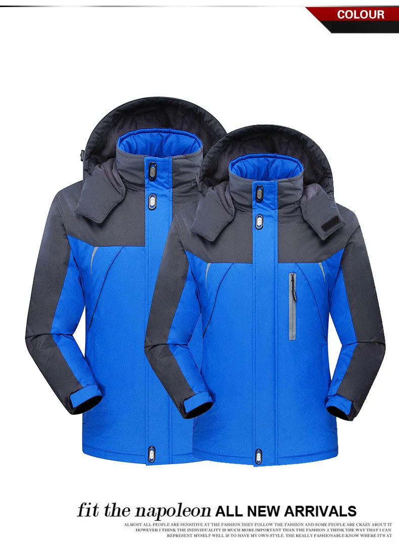 Лыжная куртка мужская зимняя для спорта на открытом воздухе походная ветрозащитная Водонепроницаемая флисовая куртка мужской размера плюс теплые лыжные куртки для сноубординга