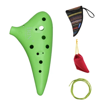 

IRIN12 Hole C Tone Ocarina + National Style Package +Strap +Color Bag