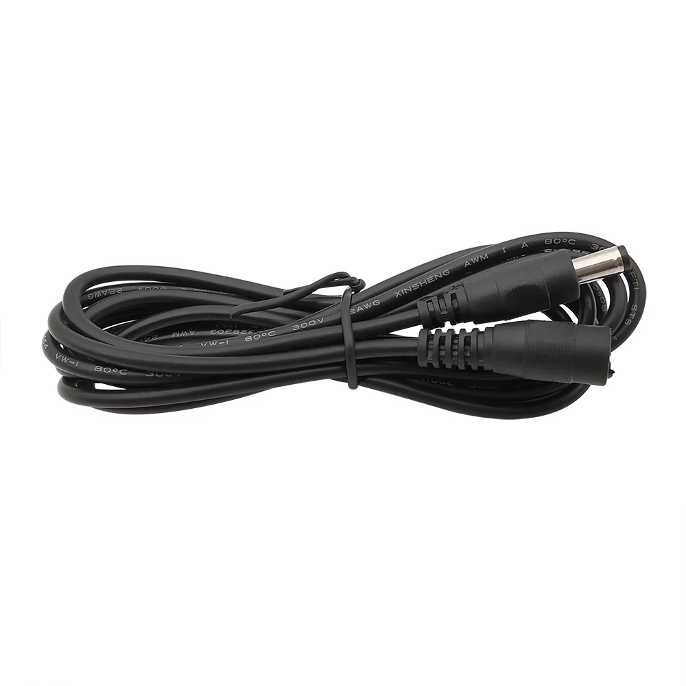 5.5X2.1Mm Dc Power Cable Plug Jack Connector Man Vrouw Verlengsnoer 0.5