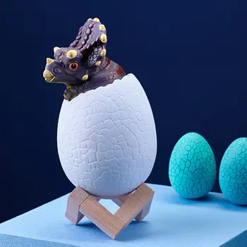 

Creative 3D Dinosaur Night Light 16 Color Touch Remote Control Color Changing USB Charge 300mAh Bedroom Cartoon Light