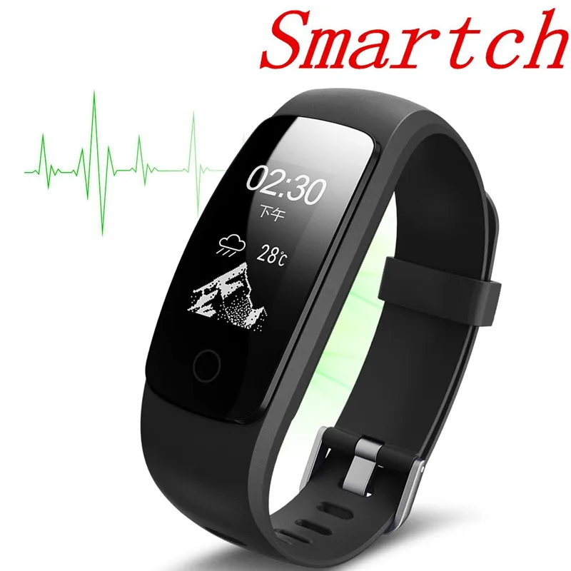 

Smartch ID107 Plus HR Upgrade edition Smart Sport Bracelet Fitness Activity Tracker Heart Rate Monitor GPS Tracker Smart Band Wr