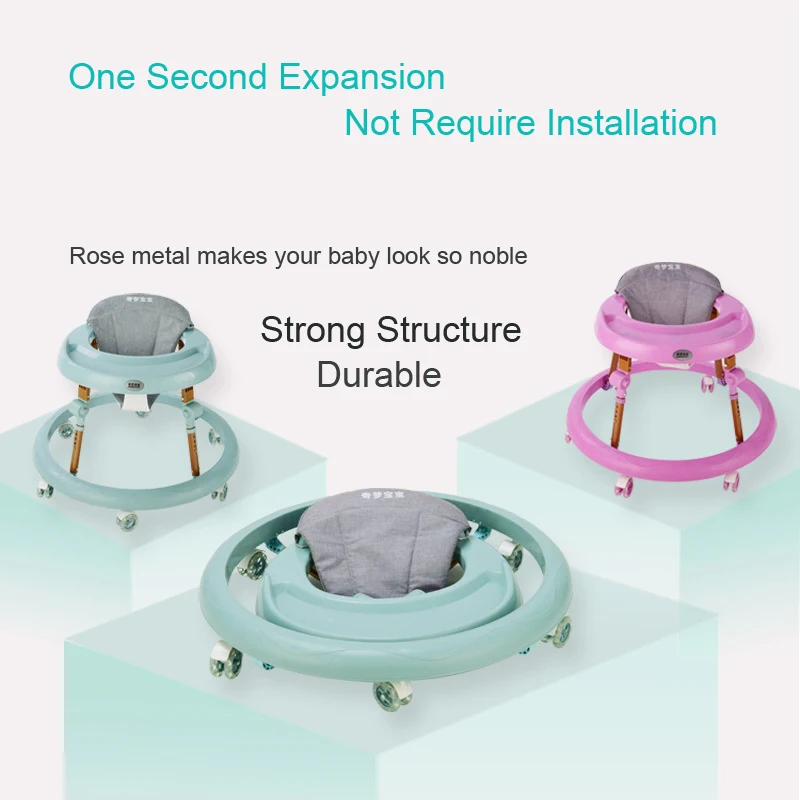 

Baby Walker 6/7-18 Months Male Baby Girl Child Push Can Sit Anti-rollover Multifunction Walker Baby Toyr Scooter Baby