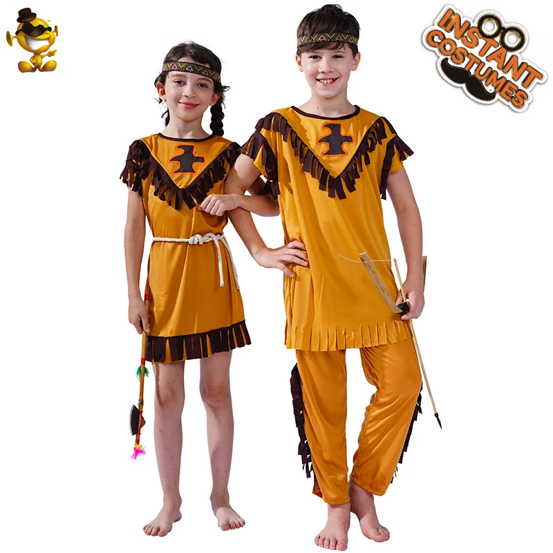 Girl Native Indian Prince Dress Costume Cosplay Boy Indian Princess Costume Dress Up Kids Halloween Costumes Boys Costumes Aliexpress