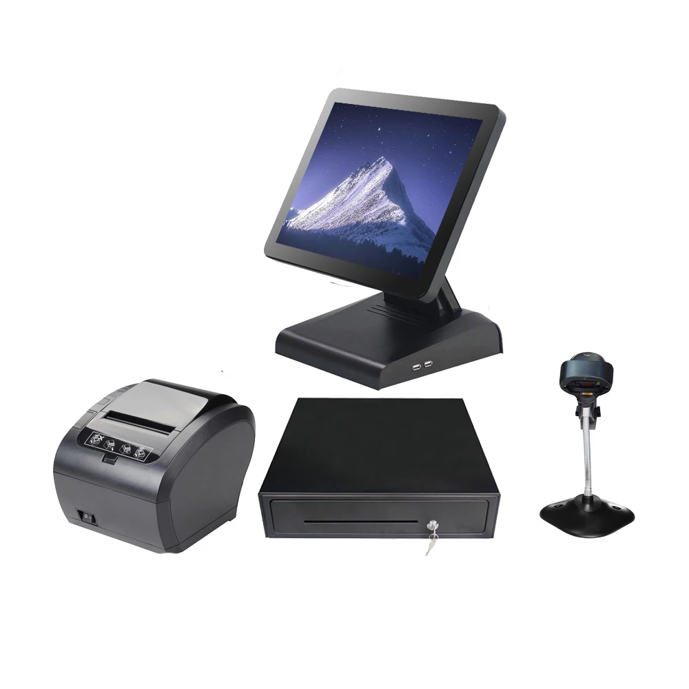 1619 весь набор pos машина все в одном система Epos кассовый регистр | Компьютеры и офис
