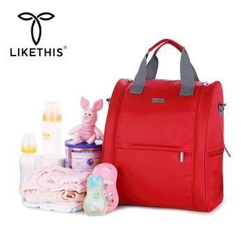 

LIKETHIS New Nappy Bag Backpack Mummy Multifunctional Zipper Large Rucksack Baby Diaper Backpack Nursing Maternity Mochila Mujer