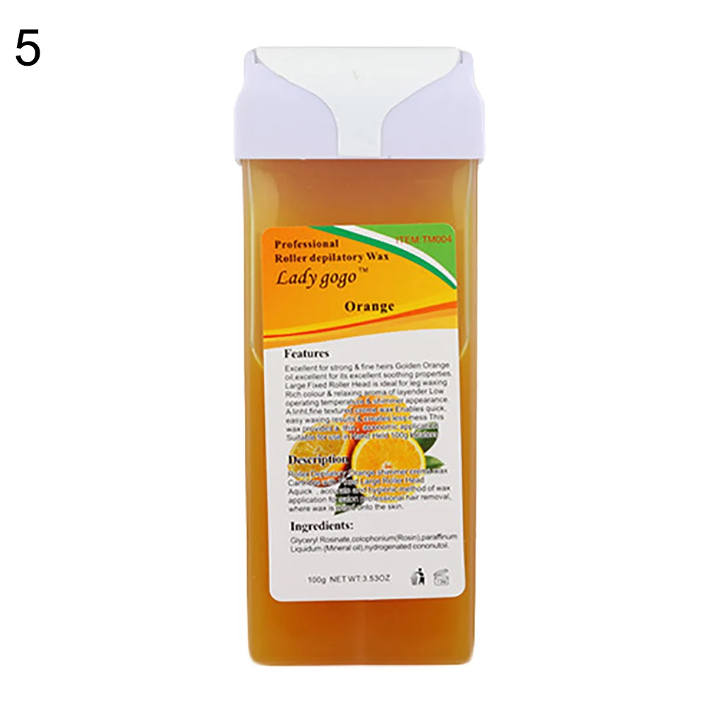 100g Strawberry Aloe Tea Tree No Strips Wax Bean Depilatory Body Hair Remover Provides a thin, economic and hygienic application