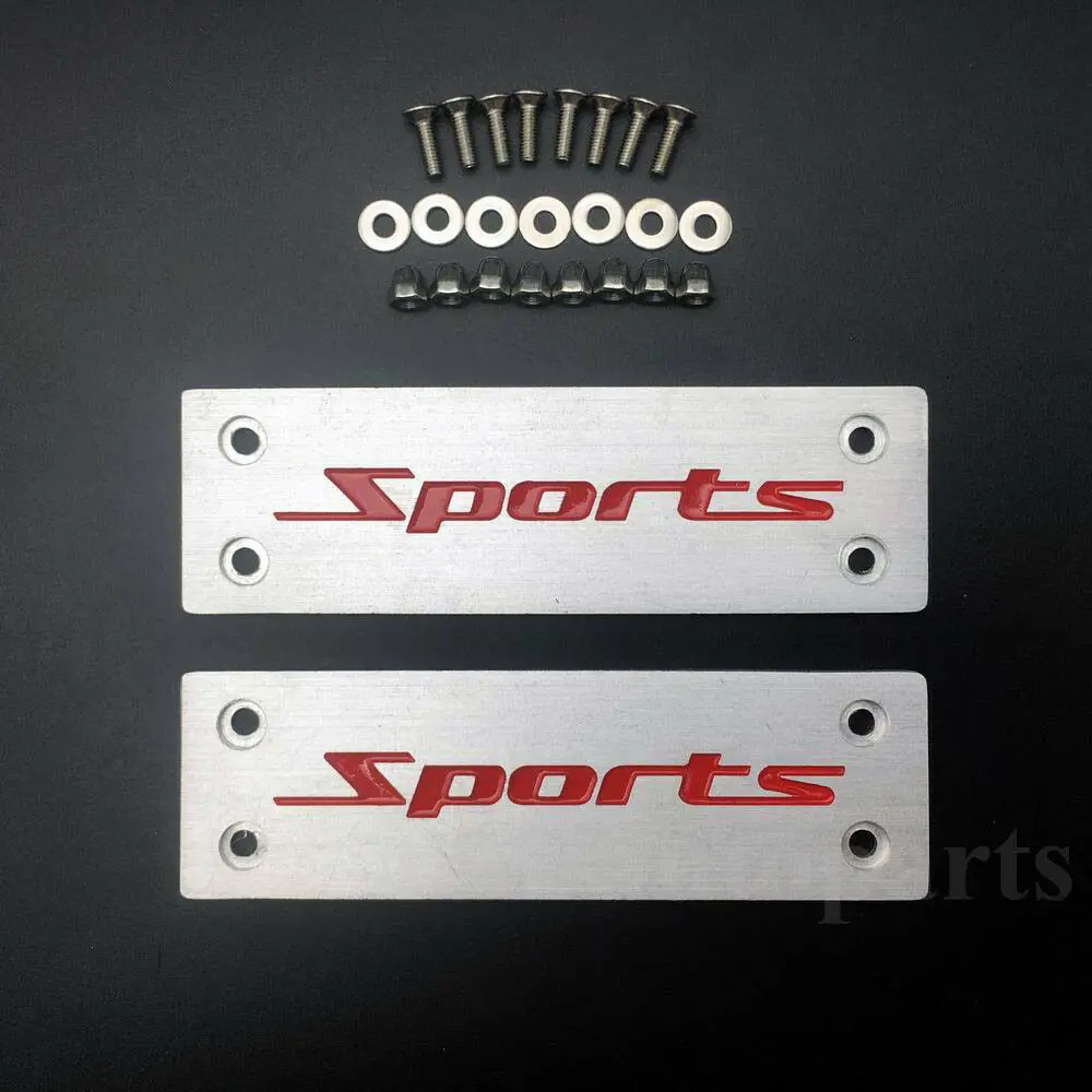 

2pcs Metal Sports Racing Car Floor Mat Carpet Emblem Badge Decal Sticker