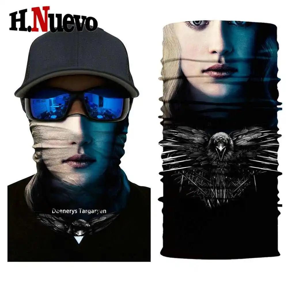 HR040496 Балаклава маска для лица Мотоцикл призрак тактическая Durag Лыжная велосипедная тушь мотоциклетный шарф маска череп маски бандана мотор - Цвет: HR040496