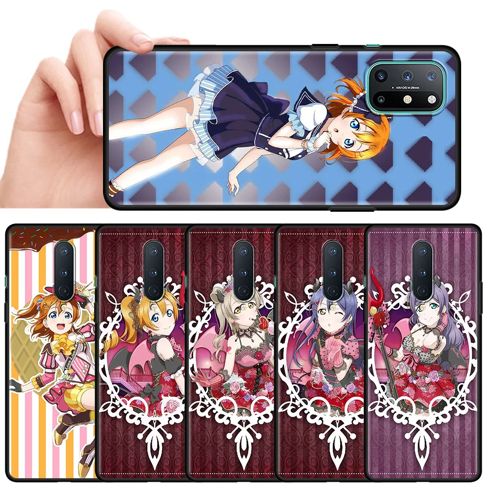 For Case Oneplus 8T 8 Pro 7 9 Nord N10 N100 N200 5G Cell Phone Bag for 1+ Black Soft Silicone 7T 9R Cute Girl U's | Мобильные