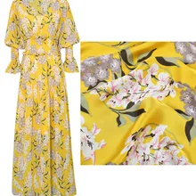 Осень пятно атласной цветной шифоновый ткань имитация шелка цветной шифоновый ткань