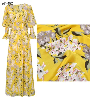 

Autumn Spot Satin Chiffon Printing Fabric Simulated Silk Chiffon Printing Fabric