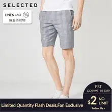 Отборные мужские тонкие прямые клетчатые шорты S | 4192SN503【Fan получить новые поступления купоны в описание】