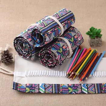

36/48/72/108 Holes Pencil Bag Pencilcase Pen Holder Pouch School Stationery