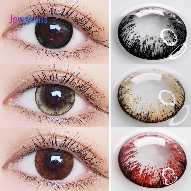 Jewelens Colored Contact Lenses Color Lens for Eyes Prescription Cosmetic Soft Large Diameter Maxiy Girl Series