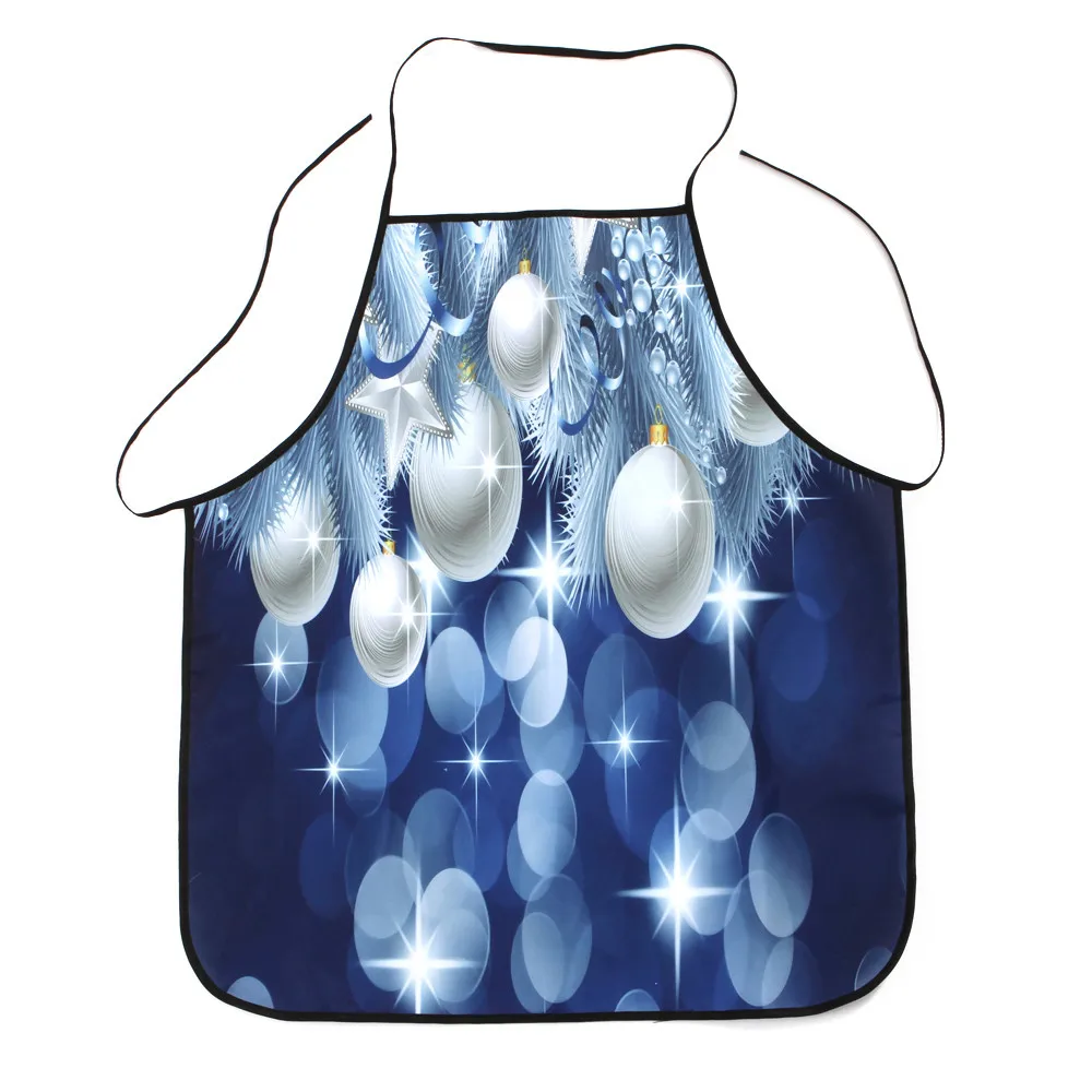 Christmas Decoration Waterproof Apron Christmas Dinner Party Apron - Цвет: K