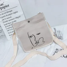 Новые стильные летние маленькие холщовые сумки для учащихся в Корейском стиле универсальная сумка на плечо в японском стиле маленькая одежда для девочек Ba