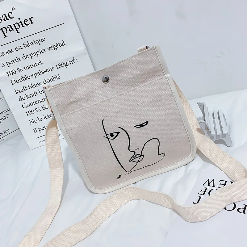 

2019 New Style Summer Small Canvas Bag Student Korean-style Versatile Shoulder Bag Shoulder Japanese-style GIRL'S Small Cloth Ba