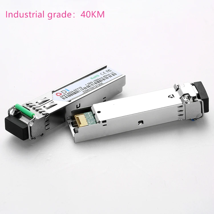 Industrial grade40KM LC SFP волоконно-оптический модуль промышленного класса-40~+ 80 по Цельсию 1.25G20/40/80 км 1310/1490/1550 нм одиночный SFP Совместимый оптический модуль - Цвет: Industrial grade40KM