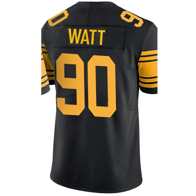 84 Antonio коричневая майка 19 Juju Smith-Schuster JERSEY Cheap 30 James Conner 7 Ben Roethlisberger 90 T. J. Ватт майки - Цвет: Color Rush
