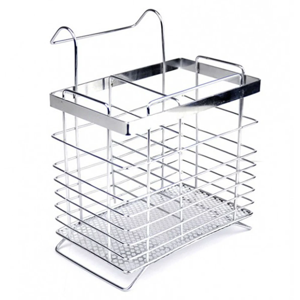 

Tableware Knives Home Iron Wire Hanging Chopsticks Durable Drainer Holder Square