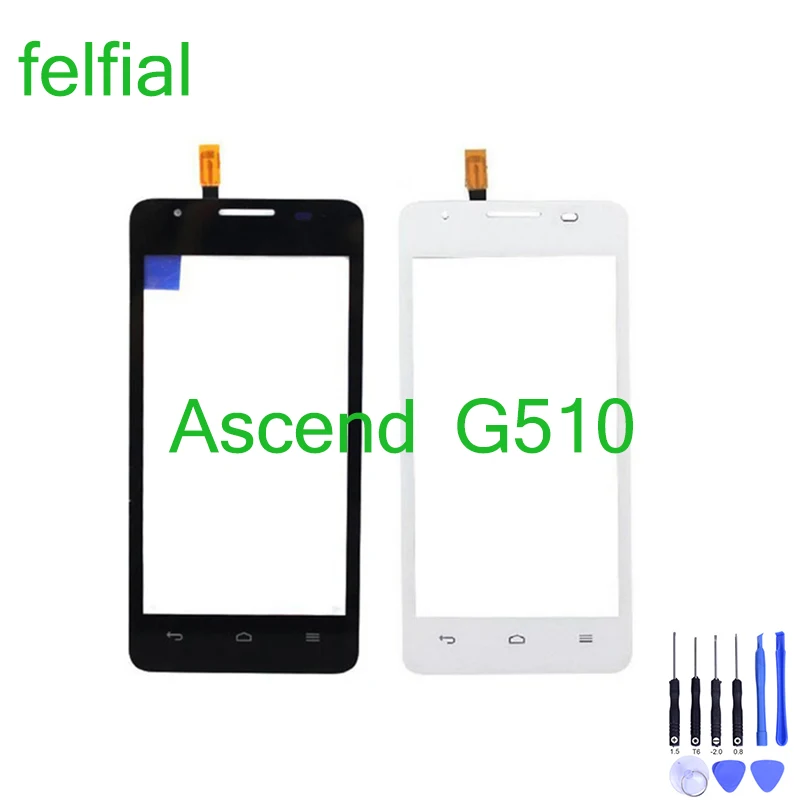 Для Huawei Ascend G510 G520 G525 U8951 T8951 сенсорный экран дигитайзер стеклянный объектив