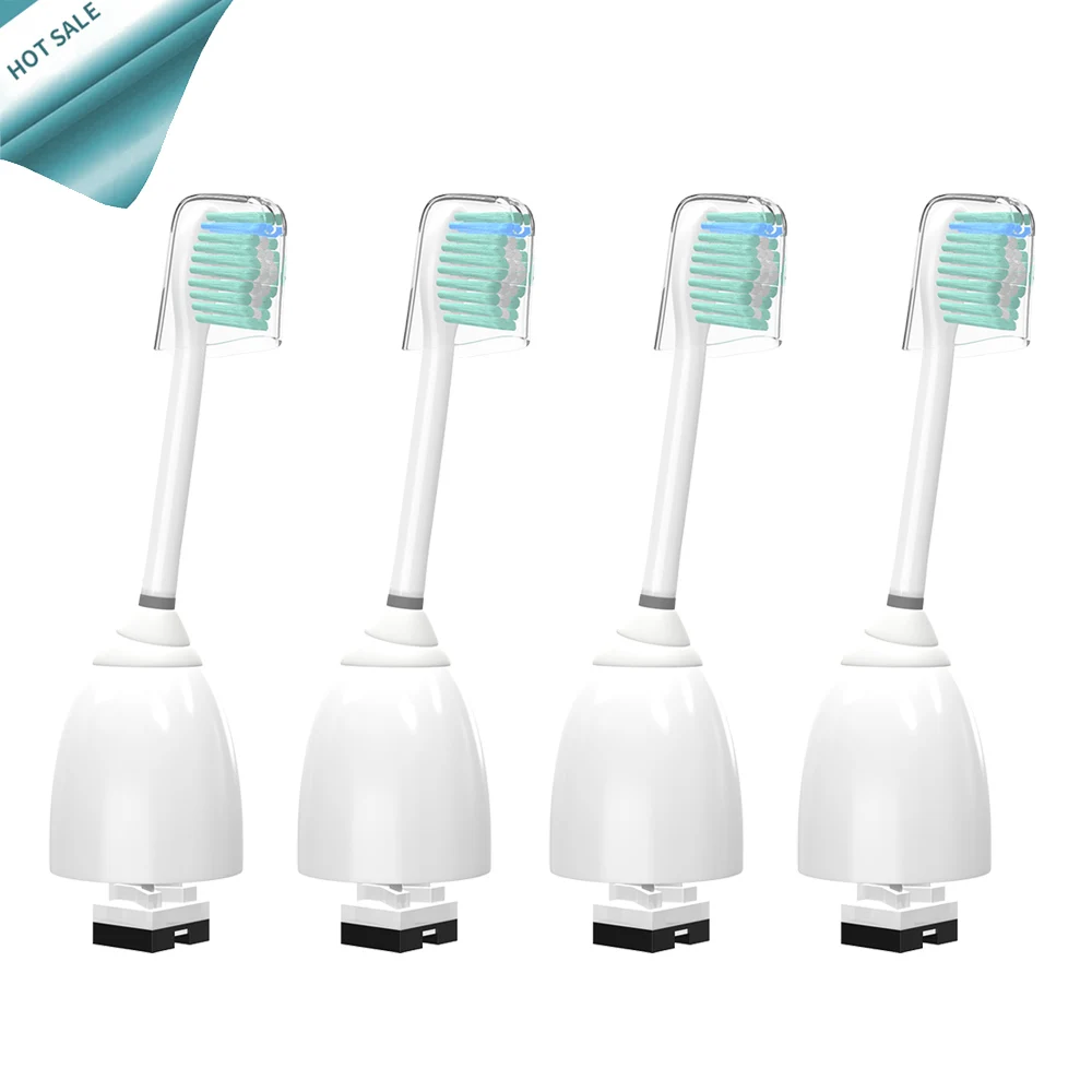 

4pcs with cap Fit For Philips Sonicare e-Series Replacement Electric Toothbrush Heads HX7001 HX7002 HX7022 For Oral Hygiene