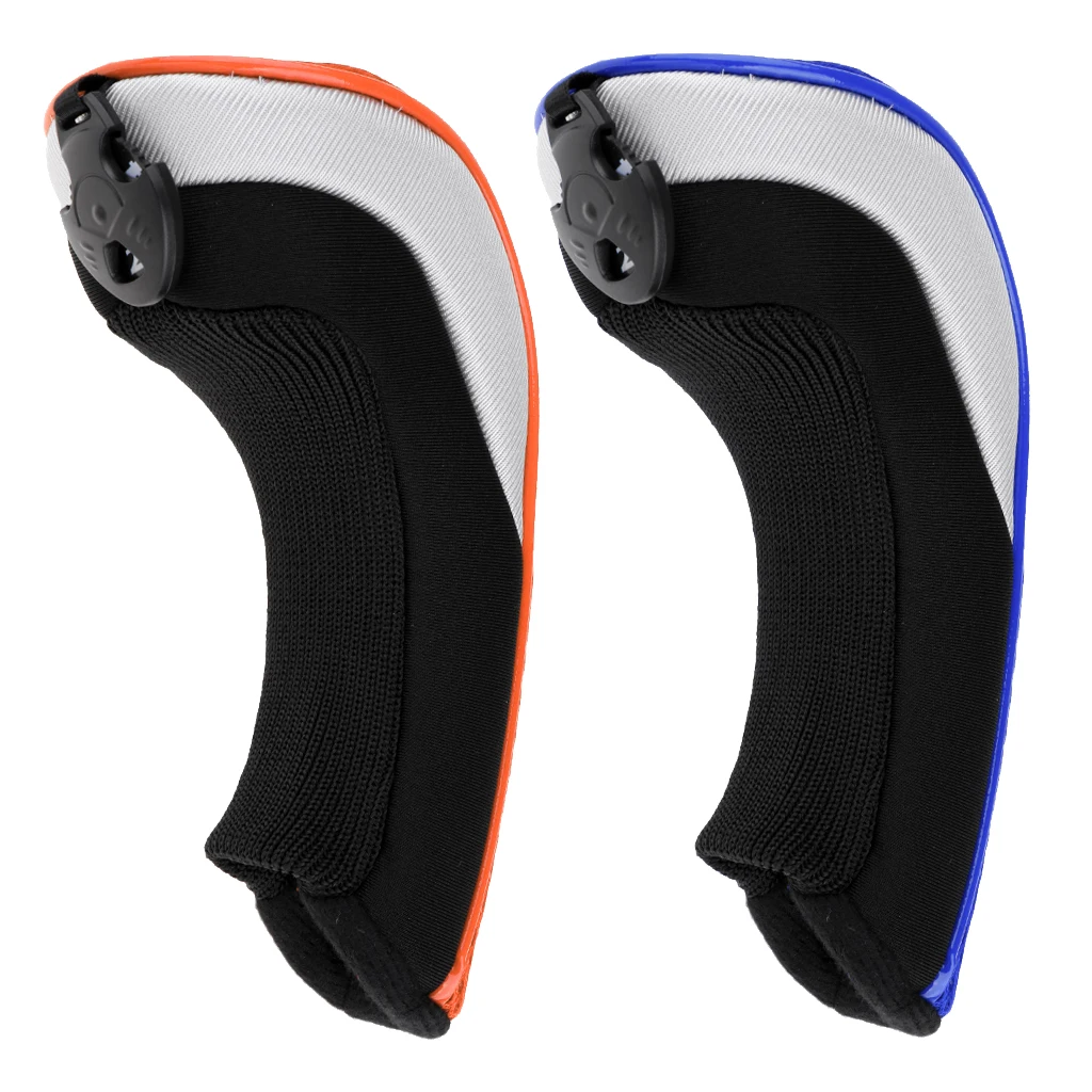 2 шт Golf Hybrid UT Club спасательная крышка головы с номером бирки 2,3, 4,5, 7, X-Orange& Blue