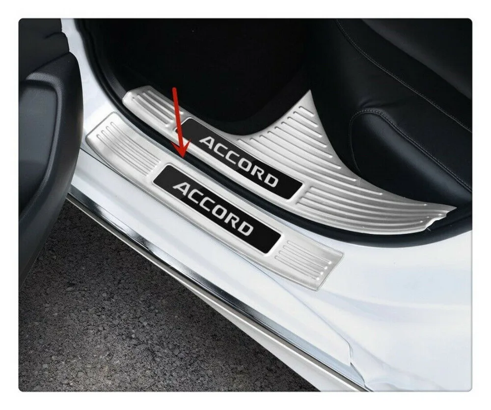 Нержавеющая сталь снаружи порога Накладка для Honda Accord
