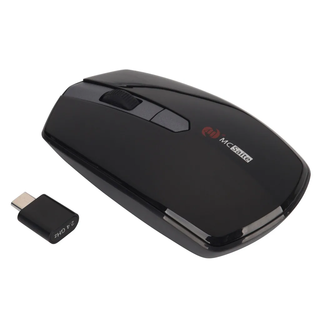 Mcsaite, 2,4 ГГц, беспроводная мышь, Тип C, приемник, Usb C, мыши, оптические компьютерные мыши для ноутбука, ПК, Raton Inalambrico Ordenador