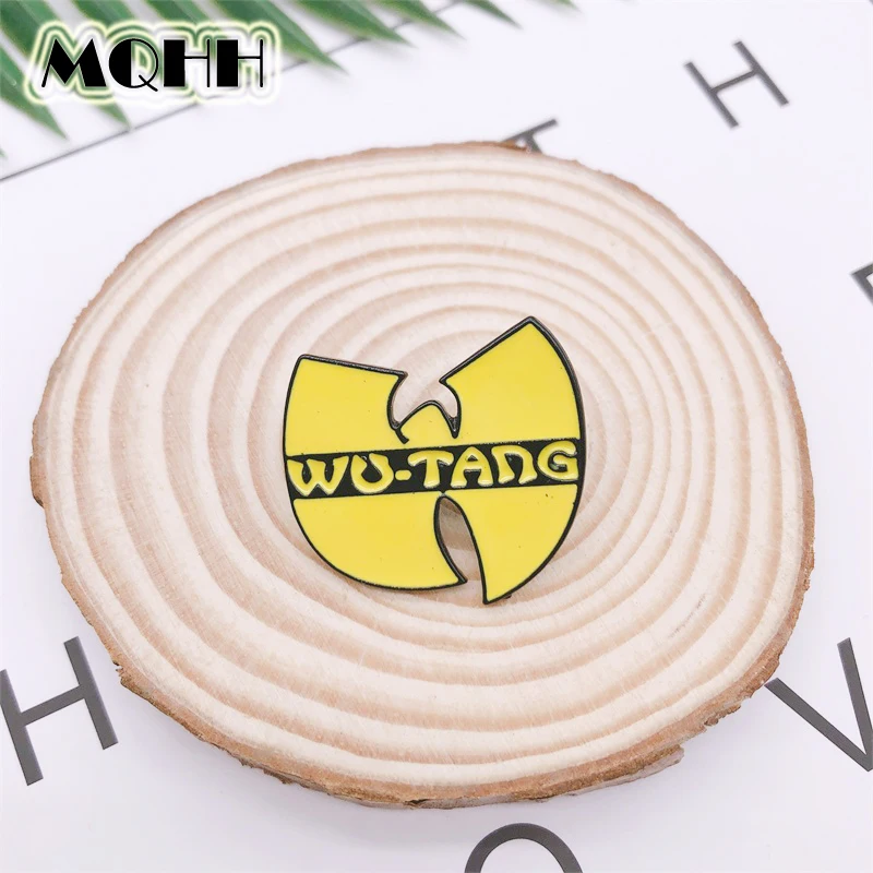 Брошь в форме желтых листьев WUTANG полукруглая эмалированная брошь с