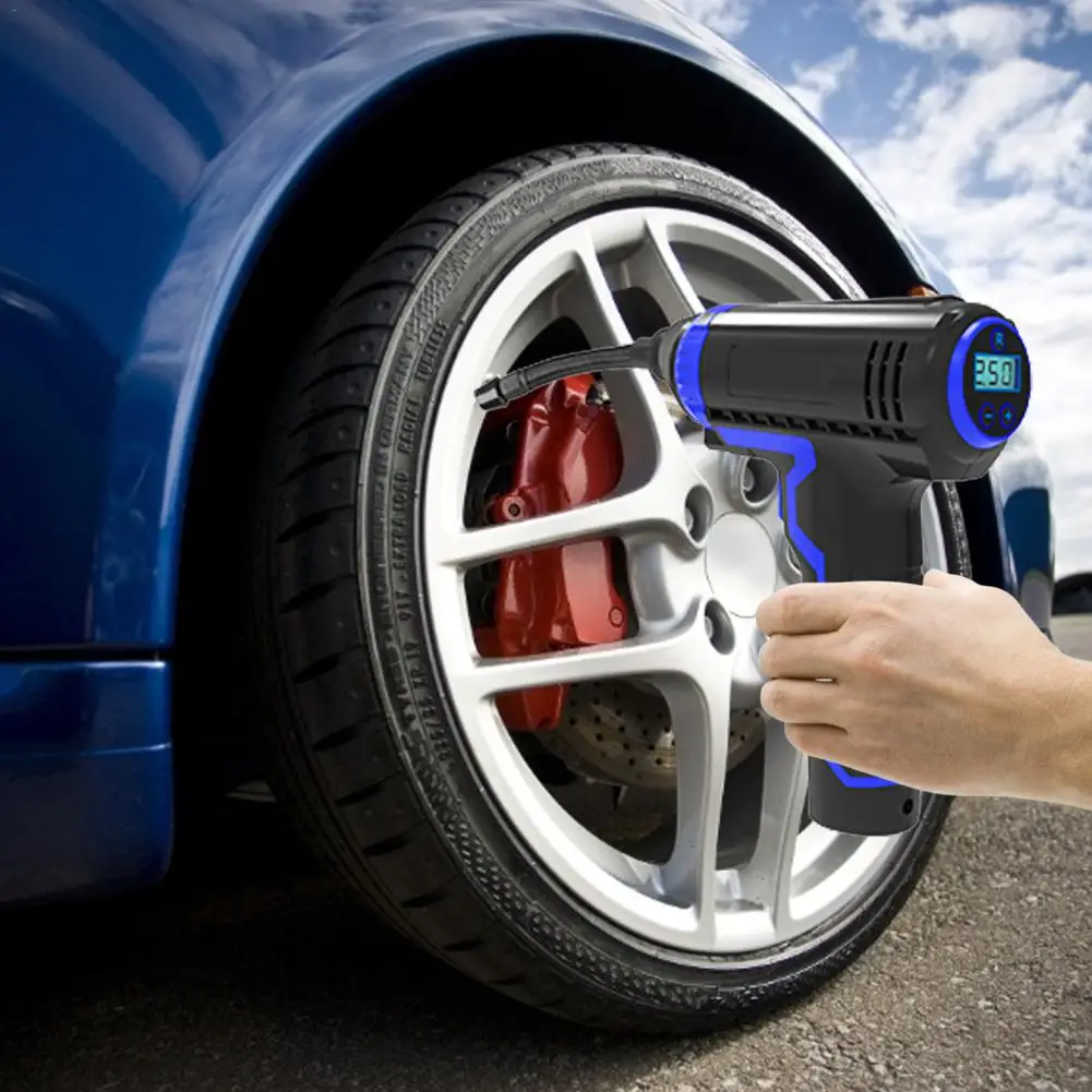 Портативный воздушный насос интеллектуальный цифровой зарядки беспроводной автомобильный воздушный насос для шин Электрический светодиодный умный автомобильный воздушный компрессор