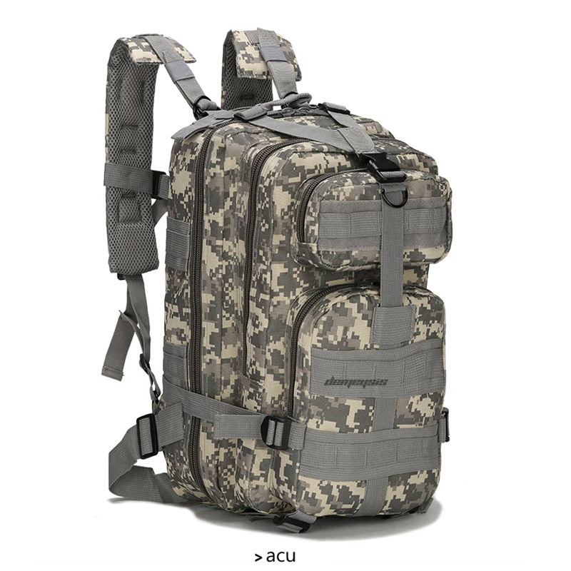 Большой емкости тактические боевые рюкзаки Molle военные Airsoft рюкзаки 600D Оксфорд рюкзак Водонепроницаемый походные сумки - Цвет: acu
