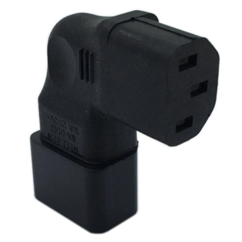 2 шт. правый/левый угол IEC 320 C14 3 контактный штекер к C13 женскому PDU PSU UPS адаптер